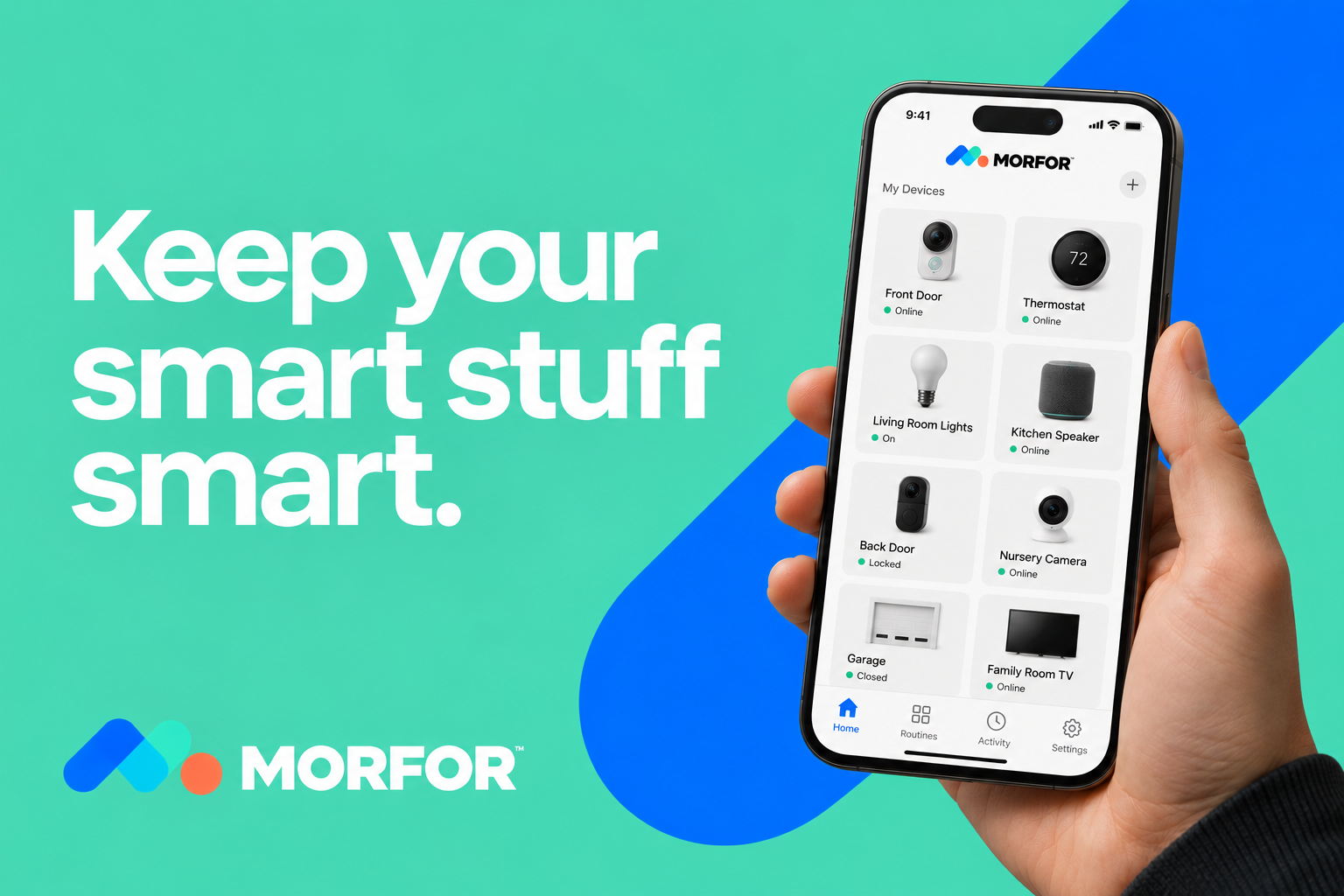 Morfor smart-home campaign advertisement