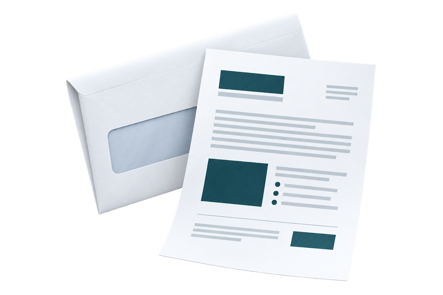 Letter and window envelope