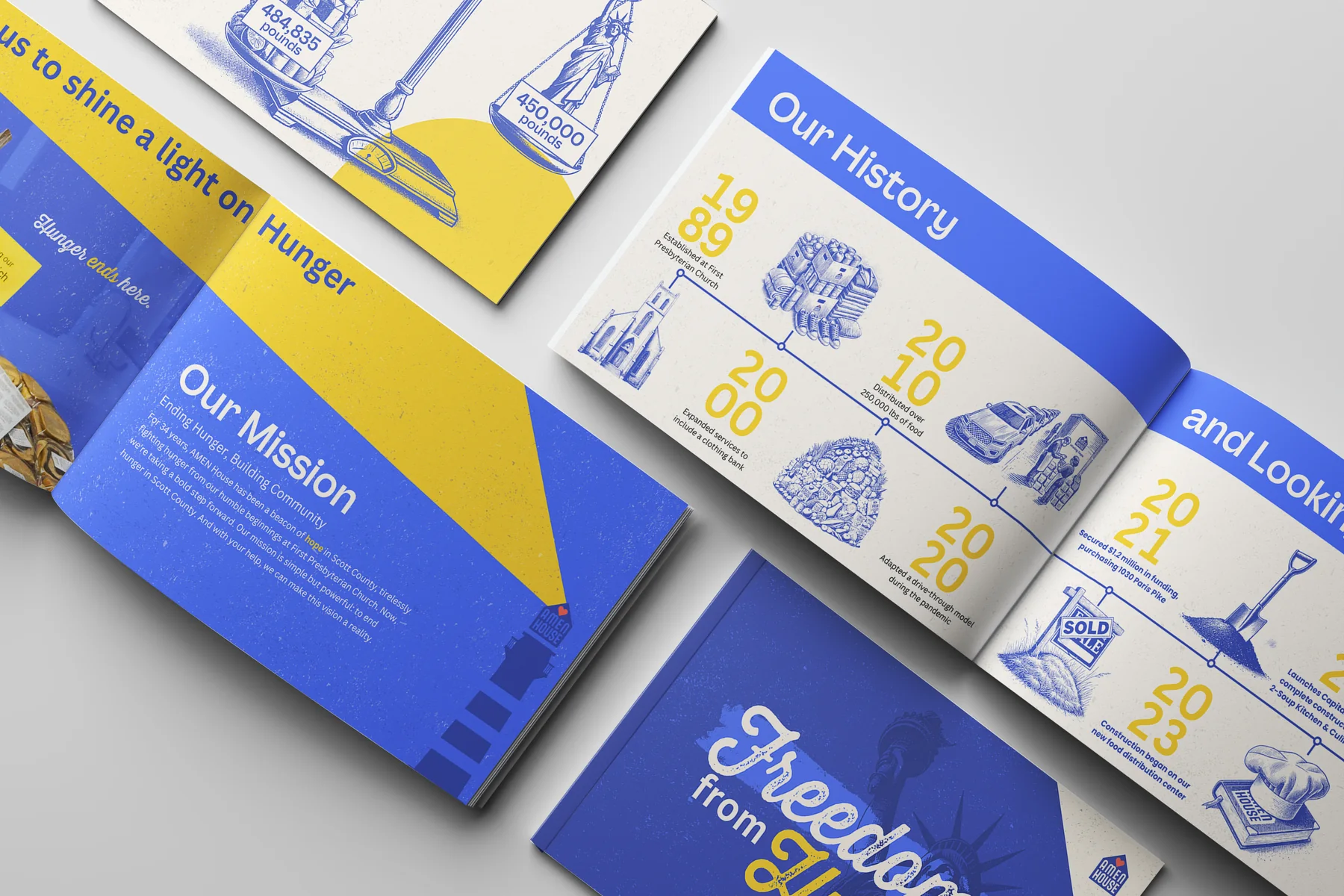 AMEN House campaign book mockup
