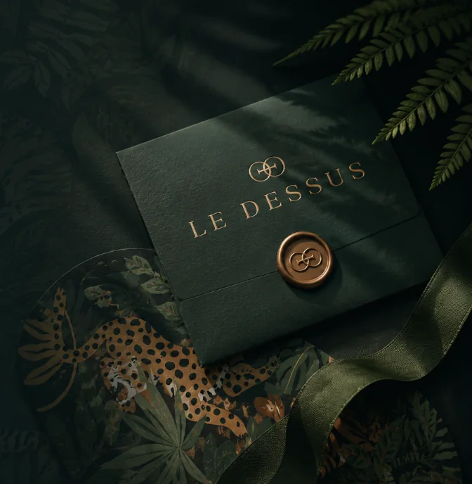 Le Dessus invitation brand presentation