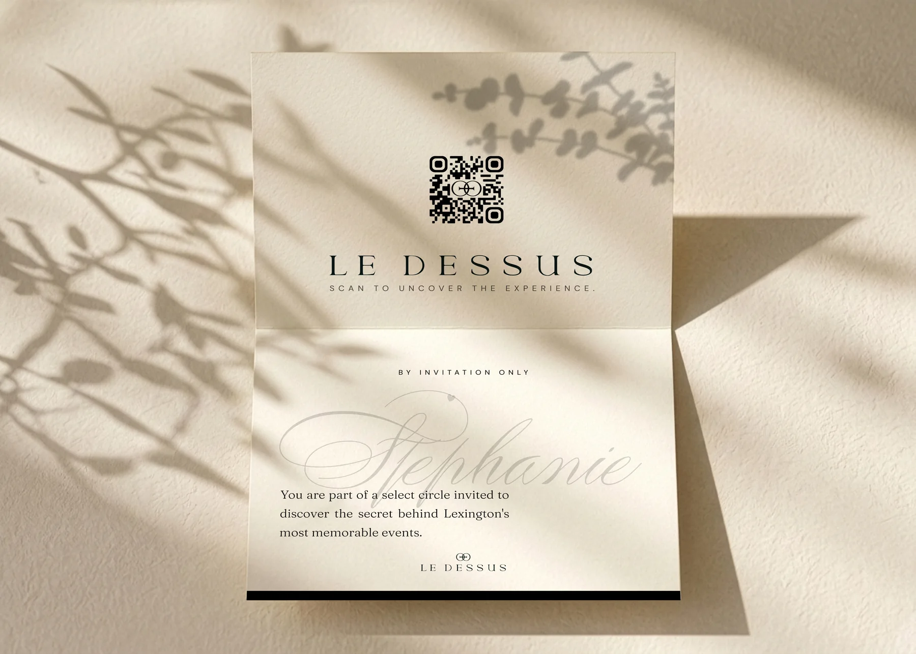 Le Dessus residential invitation