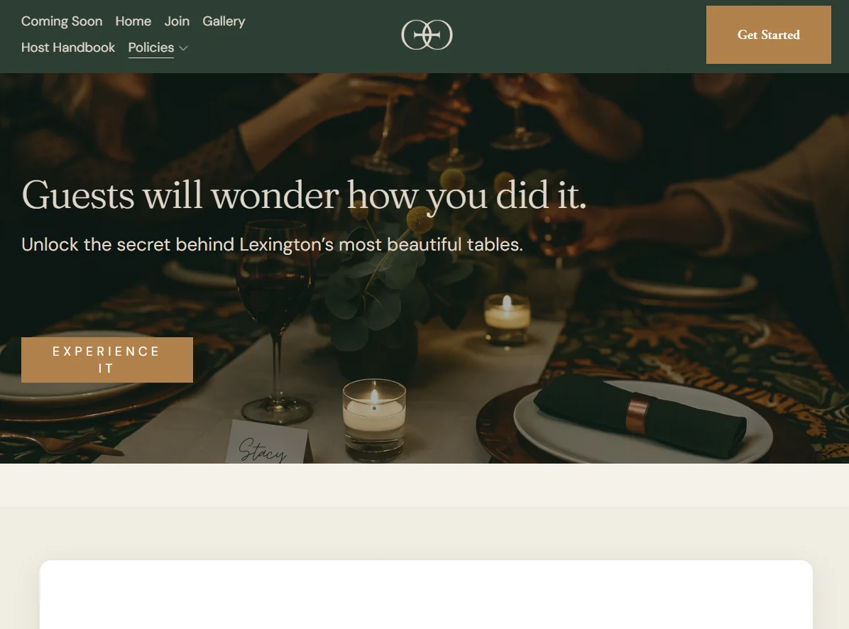Le Dessus website design