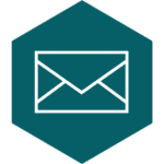 Envelope icon representing optimized donor mail delivery with tracking